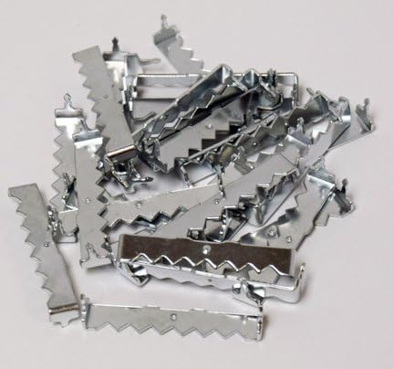 Pro Quality - Large 1-3/4" No Nail Sawtooth Picture Hangers - Zinc Plated 100-Pack
