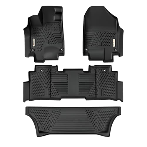 YITAMOTOR Floor Mats Fit for 2018-2025 Honda Odyssey, All-Weather Floor Liners Set Custom Fit for Honda Odyssey, Front 1st, 2nd & 3rd Row, Black 2018-2025 0dyssey Floor Mats