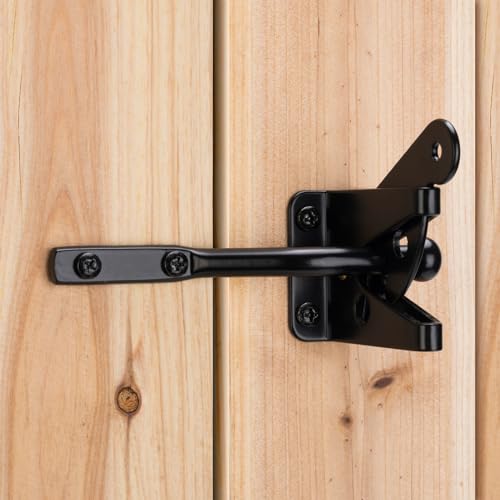 SANKINS Self Locking Gate Latch Automatic Gravity Lever...