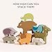Le Toy Van - Wooden Petilou Forest Stacker Puzzle & Bag Educational Balancing Activities Toy | Great Gift for Kids and Toddlers | Suitable for Age 18+ Months Old