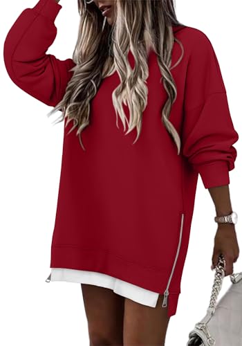 CHICZONE Women Fashion Sweatshirt Pullover Oversized Sweatshirt Dress Long Sleeve