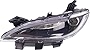 Evan-Fischer Headlight Assembly Compatible with 2016-2017 Chrysler 200 Halogen Chrome Interior with LED DRL C/Limited Models CAPA Driver Side