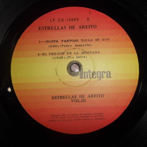 Miniatura 6 de Las Estrellas Areito De Cuba, Vol. 3 -- EG-13089 Vinyl, LP, Album Venezuela 1980