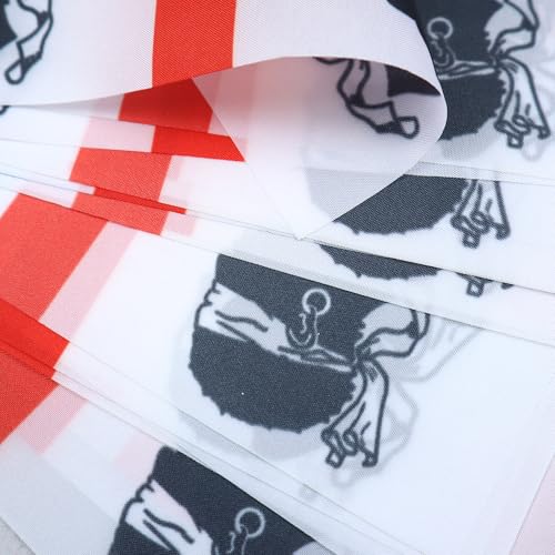 Image of AZ FLAG Sardinia nationalist 6 meters BUNTING Flag 20 flags 9'' x 6'' - Sardinian independentist STRING flags 15 x 21 cm