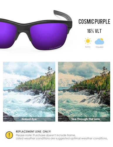 Image of BLAZERBUCK Anti-salt Polarized Replacement Lenses for Oakley Thinlink OO9316 Sunglass