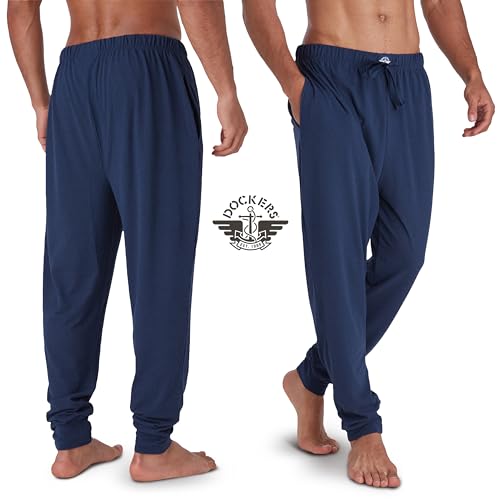 DOCKERS Mens Pajama Pants, Lightweight Lounge Casual Sleep Pants for Men2