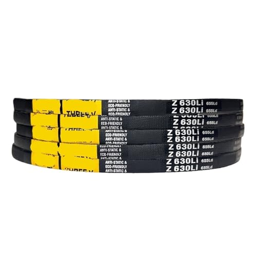 Courroie trapézoïdale type O/Z Z635 en caoutchouc pour transmission linéaire de machine
