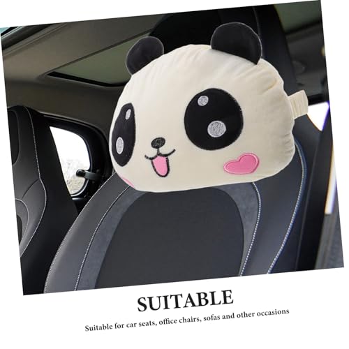 Almohada de cuello panda multifuncional para auto miniatura 3