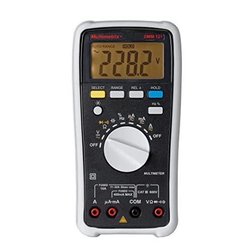 Multimètre Multimetrix DMM 121 CAT III 600V avec affichage numérique 4000 points