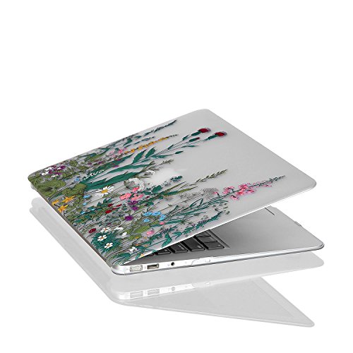 Image of MacBook Pro 15 inch Case (2012-2015 Release), 3D Effect Matte Clear See Through Hard Case Cover Only Compatible Pro 15.4 inch with Retina Display (Model: A1398, NO CD-ROM Drive) - Garden Flowers