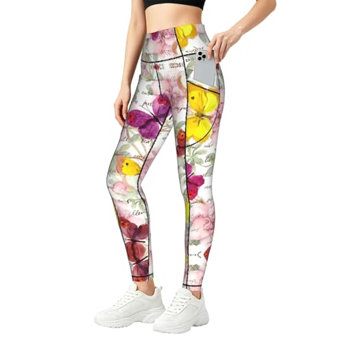 Leggings con estampado de mariposa para un entrenamiento cómodo y lleno de estilo en el gimnasio