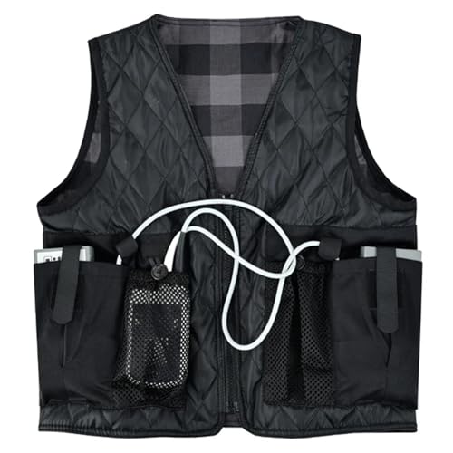 Image of LVAD Gear Flannel Vest for LVAD Patients - Unisex Durable and Comfortable LVAD Clothing with Controller & Battery Pockets