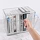 XiYee Acryl Vitrine Schaukasten Transparent, Abnehmbar Puppenvitrine mit Magnetisch Tür Transparent Display Ständer für Sammlerstücke, Action-Figuren, Miniaturfiguren, Home Lagerung (36x28x22 cm)