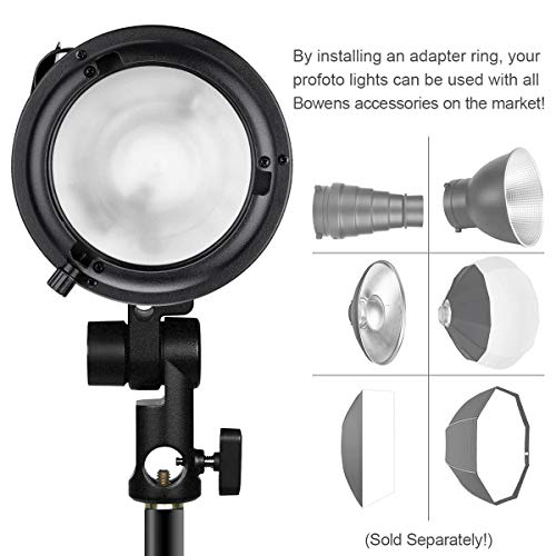 Image of FOMITO Profoto to Bowens Mount Adapter Ring, Speedring Converter for Studio Flash Strobes, Softboxes, Reflectors, Beauty Dishes and Light Modifiers, Durable Metal Construction