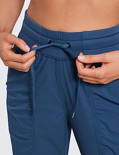 Image of CRZ YOGA Ease Line Joggers 26 inch /28.5 inch /30.5 inch | Casual, Lightweight, Ruched Design, Pockets, for Women