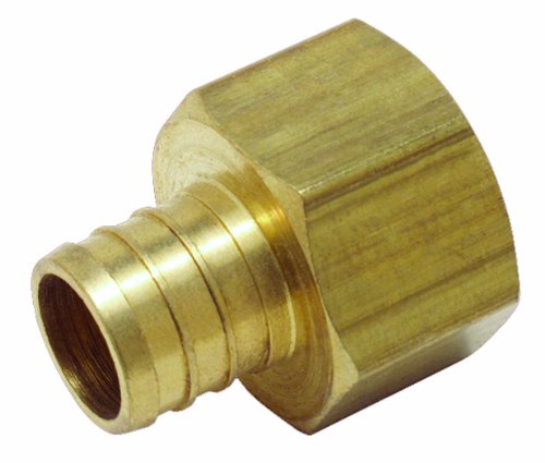 Watts PEX LFP-715 Female Adapter 3/4-Inch Barb x 3/4-Inch Female Pipe Low-Lead, Brass