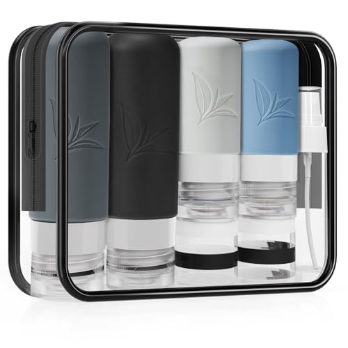 JBYAMUS 18 Pcs Silicone Bottles Set, Leak-Proof Design, Travel Size,