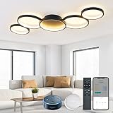 SKY ANGLE Alexa Modern LED Ceiling Light Smart Ceiling Lamp Dimmable with Google Assistant and Remot