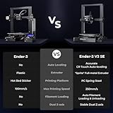 Creality Ender 3 V3 SE 3D Printer, 250mm/s Faster Print Speed CR Touch Auto Leveling Sprite Direct Extruder Dual Z-Axis Auto Filament Loading Ender 3 Upgrade 3D Printer Print Size 8.66x8.66x9.84 inch - Image 6