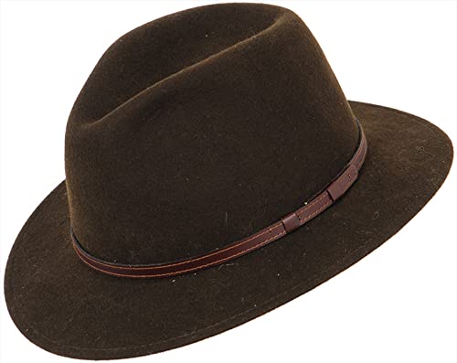 Chapeau de chasse en laine olive Faustmann pour les sorties en forêt