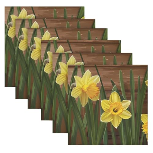 Servilletas de tela multicolor de 20x20 pulgadas, pack de 6 miniatura 2