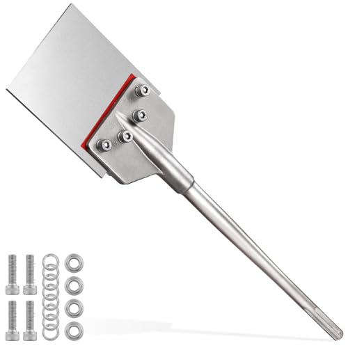 TGFTGF 6 in SDS Max Floor Scraper for SDS Max Rotary Hammer Drill Heavy Duty SDS Max Chisel Bits for Demolition Hammer 24 in Long Handle and Heavy Duty Blade Tile Removal Tool for Ceramic Mortar