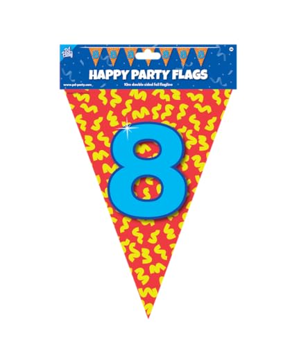 PD-Party 7042008 Foil Bunting, Red/Yellow - Image 2