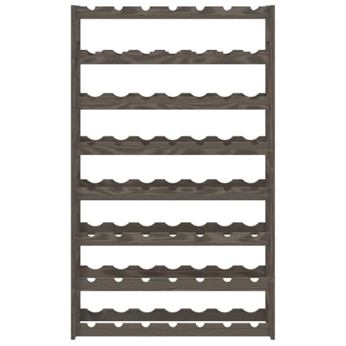 Estante para 56 botellas de vino en madera de pino miniatura 3