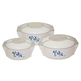 Milton KS890 Zen Deluxe 3-Piece Insulated Keep Warm or Cold Food Server with Stainless Steel Insert