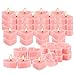50-Pack Pink Heart Tea Wax (4-Hour Burn) - Rose-Scented Candles for Valentine's Day, Anniversaries, Weeding,Pool Parties & Romantic Decor & Special Occasions.