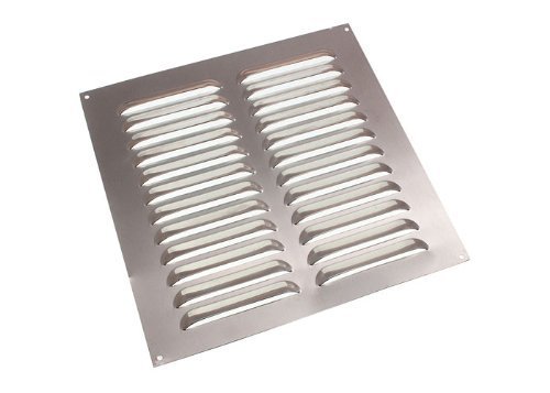 Grille de ventilation 225x225 mm louvre alu anti-vent pour hotte et extracteur lot de 10