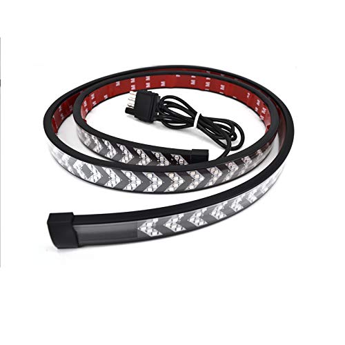 NBWDY LED Tailgate Light 60" Five Row LED Truck Tailgate Light Bar Red Running Turn Signal Brake Reverse Backup Tail light Strip for Pickup Trailer SUV RV VAN Jeep Car - Thumbnail 3