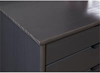 Vista 7 de Linon Callie - Carrito de almacenamiento con ruedas con ocho cajones en madera gris