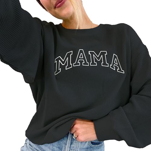 Image of Giftifymama Maternity Sweatshirt Nursing Top Waffle Knit Breastfeeding Shirt with Zipper Pregnancy Mama Clothes Pullover