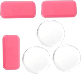 فوميز. صينية دائرية لتطعيم الرموش مكونة من 6 قطع، صينية ملحقات لوصلات الرموش، وسادة لتكثيف الرموش، حامل رموش من السيليكون، وسادة رموش دائرية