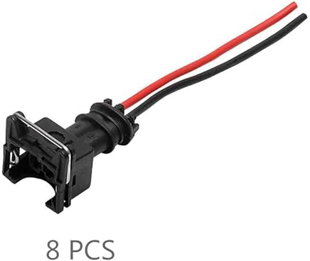 Bomcomi 8PCS del inyector de Combustible Conector de cableado Tapones Clips de Recambio para el EV1 OBD1 coleta Corte/Empalme