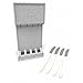 CUTCO Model 1864 Set of Four White (Pearl) #1759 Table Knives Plus #1745 Tray.Knives Have 3.4