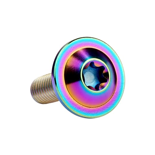 Image of Titanium Torx Head M6 x15 20mm Bolt Screw for Bicycle Motorcycle Car Modification Pack of 6 (Ranibow, M6x20mm)