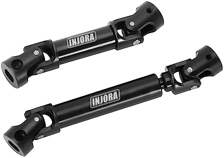 INJORA Hardened Steel D-Shaped Hole Drive Shafts for TRX4M Defender Bronco