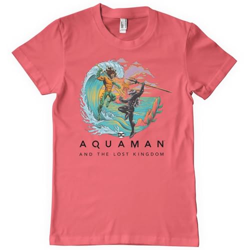 T-shirt Aquaman The Lost Kingdom pour homme noir coton film DC