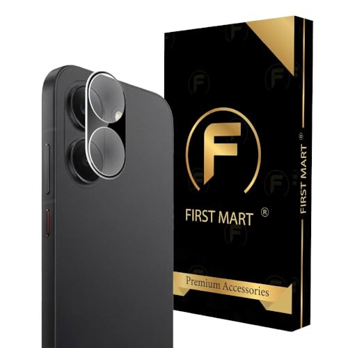 Image of FIRST MART Black Camera Lens Protector for Poco X8 Pro | 9H Tempered Glass, HD Clear, Scratch Resistant, Anti-Fingerprint, Case-Friendly | Pack of 1