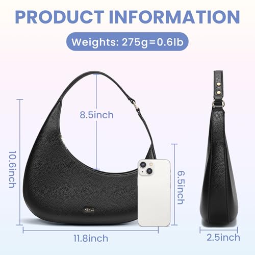 Keyli Shoulder Bag for Women Trendy Casual Leather Shoulder Purses lightweight Handbags Clutches with Zipper closure3