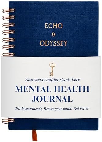 Mental Health Journal for Men & Women – Guided Daily Prompts, Moo...
