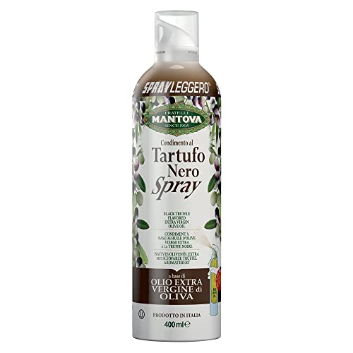 Aceite de Oliva Virgen Extra Sabor Trufa 400 ml – Pulverizador Aceite Cocina Antigoteo en Spray con el que Puedes Ahorrar hasta el 90% del Producto