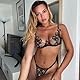 XFSRG Unterwäsche Sexy für Damen Durchsichtig Bestickt mit Spitzenapplikationen Schlafanzug Dessous für Hochzeitsnacht und Flitterwochen Elegant (Schwarz-L)