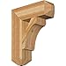 Ekena Millwork BKT06X20X24LEC04RWR Legacy Craftsman Bracket, 20"D x 24"H, Rough Sawn Western Red Cedar