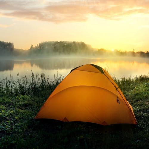 Wallario Glasplatte, Schutzplatte 55 x 55 cm - geeignet für IKEA Lack Tisch, für Beistelltisch/Couchtisch, Morgendämmerung am Seeufer