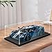 LILIKAKA Display Case for Lego 42154 Ford GT, 42224 Porsche 911 GT3 R Rexy AO, 42210 Nissan Skyline GTR (R34), 42214 Lamborghini Revuelto or 42176, 16.53x9.44x5.9inches (42x24x15cm)