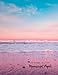 Produktbild Manuscript Music Paper - Blank Notebook - 8.5 x 11 - 100 Pages - 12 Staff - Pink Sunrise Beach Design