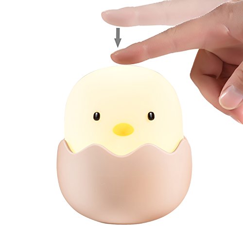 Kids Night Light,Baby Night Light,APUPPY Cute Creative Egg Shell Night Light, Rechargeable Egg